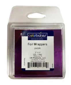 Purple Foil Wrappers 3x3 @125pc