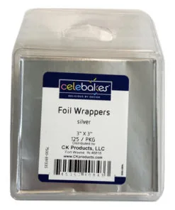 Silver Foil Wrappers 3x3 @125pc