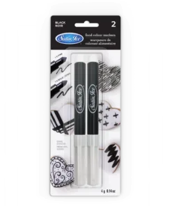 Satin Ice Black Edible Markers 2/Pack