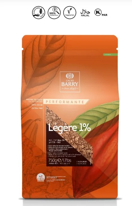 Cacao Barry Legere 1% cocoa powder 750g