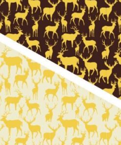 Transfer Chocolate Sheet - Reindeer Gold  5/Pack