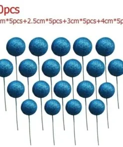 Blue Sparkle Cake Ball Toppers  20/Pack