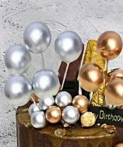Gold Sparkle Cake Ball Toppers 20/Pack - Image 2