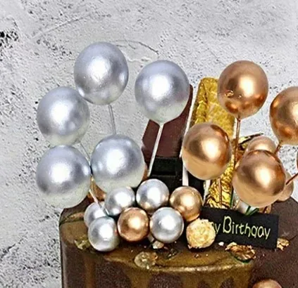 Gold Sparkle Cake Ball Toppers 20/Pack - Image 2