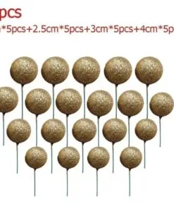 Gold Sparkle Cake Ball Toppers  20/Pack