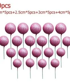 Pink Sparkle Cake Ball Toppers  20/Pack