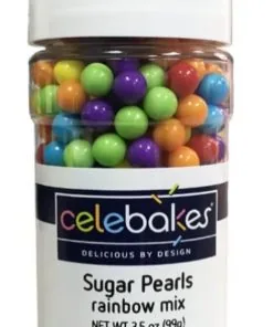 Sugar Pearls Rainbow Mix 3.5oz BBD: MAR 2025