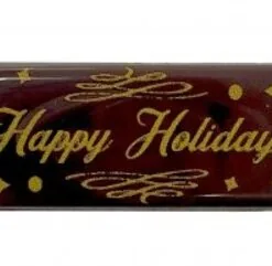 DARK CHOCOLATE PLAQUE "Happy Holidays"  60/pc