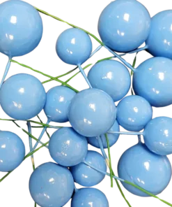 Blue Cake Ball Toppers  20/Pack