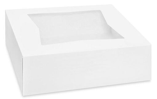 8x5.75x2.5 White Window Box  5/25/100Pack