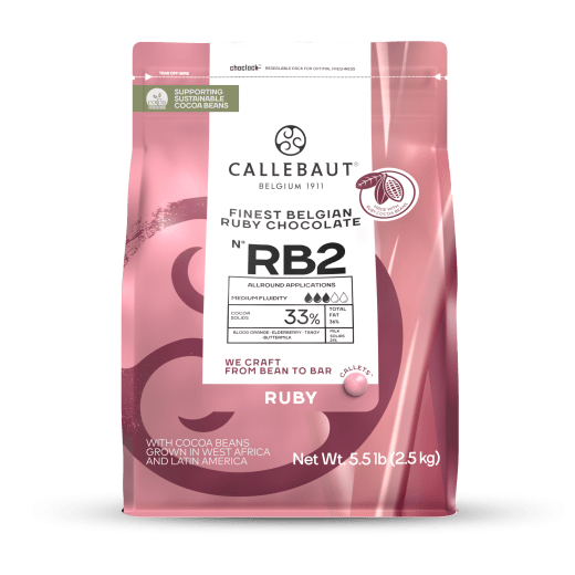 Ruby RB2 Chocolate from Callebaut (2.5 KG)