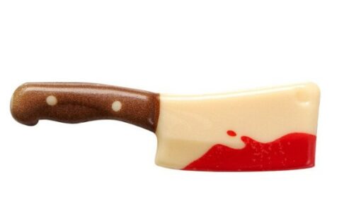 Butcher knife Halloween Chocolate Garnish 6.9x 2.1cm - 36/case