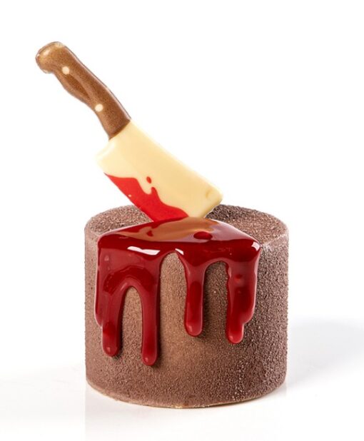 Butcher knife Halloween Chocolate Garnish 6.9x 2.1cm - 36/case - Image 2