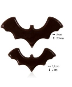 Bats - Chocolate : 5x2.5 cm, 3.9x2 cm (150pc)