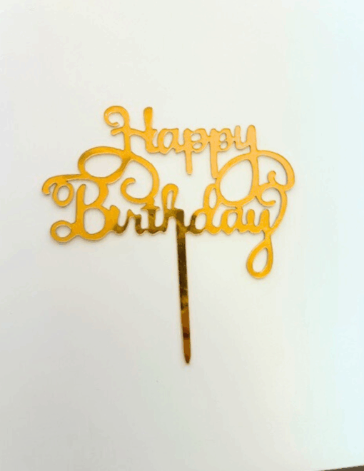 Happy Birthday Cake Toppers 5/pack