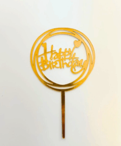 Happy Birthday Cake Toppers 5/pack