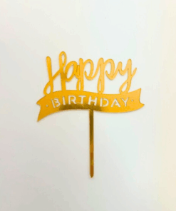 Happy Birthday Cake Toppers 5/pack