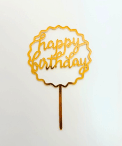 Happy Birthday Cake Toppers 5/pack