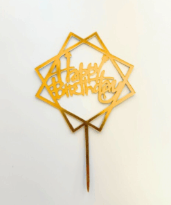Happy Birthday Cake Toppers 5/pack