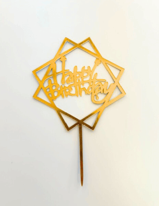 Happy Birthday Cake Toppers 5/pack