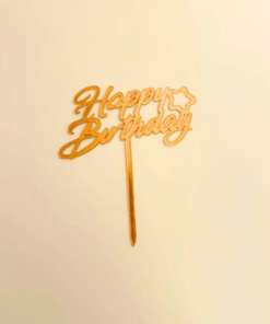 Happy Birthday Cake Toppers 5/pack