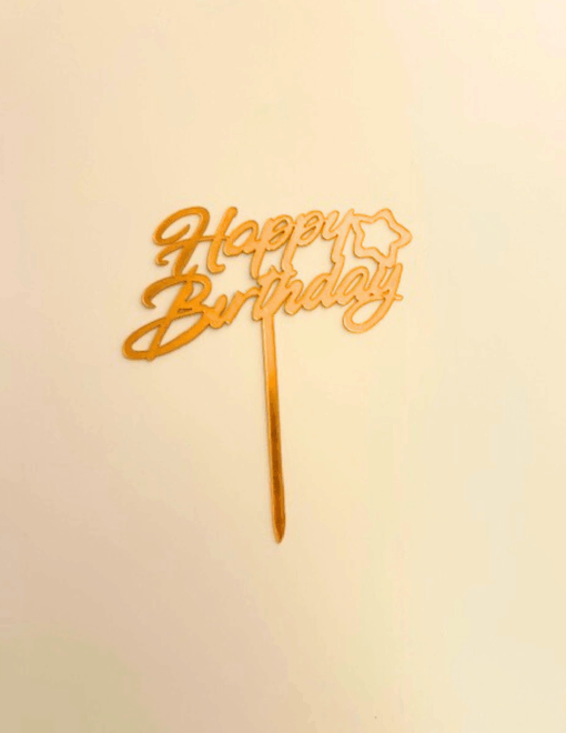 Happy Birthday Cake Toppers 5/pack