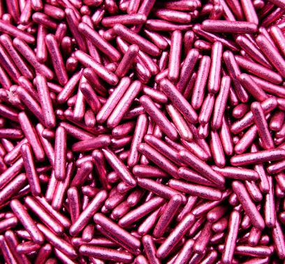 Metallic Pink Dragee Rods 4oz