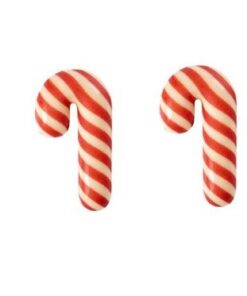 Small Candy Cane Chocolate Garnish 310/pcs BBD: FEB 2025