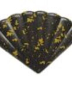 Dark Chocolate Fan printed with Gold Specs 24/pc