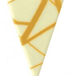 White Chocolate Triangles – Gold Zig Zag 54/pc