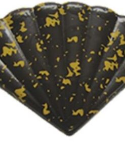 Dark Chocolate Fan printed with Gold Specs 24/pc