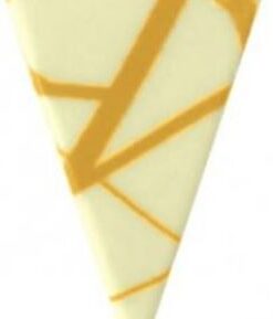 White Chocolate Triangles – Gold Zig Zag 162/pc