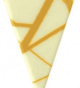 White Chocolate Triangles – Gold Zig Zag 162/pc