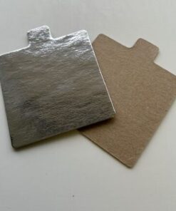 Silver Mono Portion Board 3 1/2" Square (500/case)