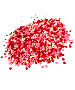 Mini Heart Quins - Red, White and Pink - 1 lbs (454g)