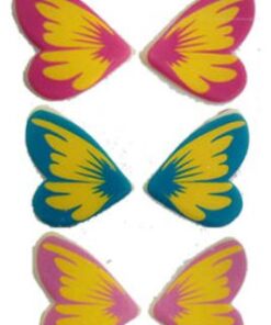 WHITE CHOCOLATE BUTTERFLIES – PRINTED PINK, PURPLE & BLUE