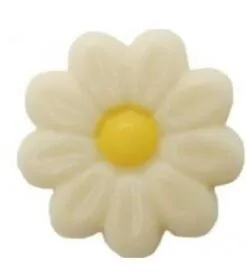 2D White Chocolate Flower - 30mm