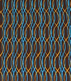 Blue and Gold Waves Chocolate Transfer Sheets (5 Pack)