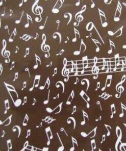 Music Notes White Transfer Sheet – 5/pack