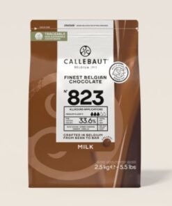 Callebaut Milk Chocolate 33.6% - Premium Belgium Chocolate 823 - 2.5kg