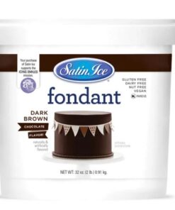 Satin Ice Dark Brown Fondant 907g