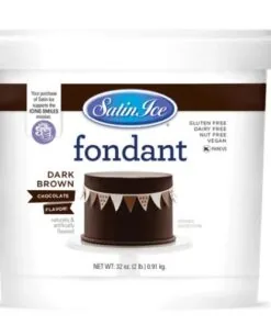 Satin Ice Dark Brown Fondant 907g