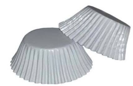 White Foil Baking Cups 100/case