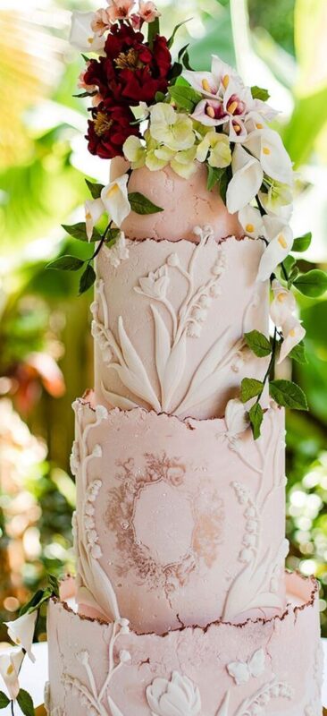 Satin Ice Garden Wedding cake